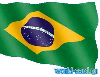 Флаг Бразилии анимационный gif