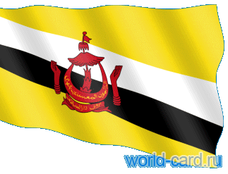 Флаг Брунея анимационный gif
