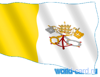 Флаг Ватикана анимационный gif