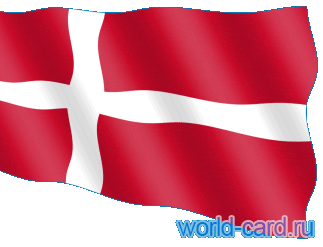 Флаг Дании анимационный gif