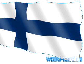 Флаг Финляндии анимационный gif