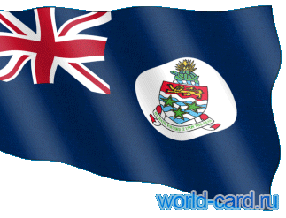 Флаг Каймановых островов анимационный gif