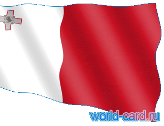 Флаг Мальты анимационный gif