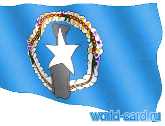 Флаг Марианских островов анимационный gif