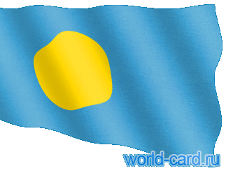 Флаг Палау анимационный gif