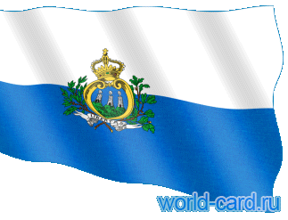 Флаг Сан-Марино анимационный gif