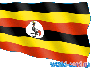 Флаг Уганды анимационный gif