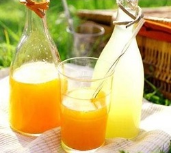 Апельсиновый сок с минеральной водой