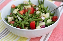 Салат из зеленых стручков бобов