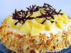 Ананасовый торт с кремом