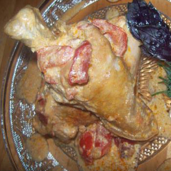 Цыпленок, тушенный по-венгерски